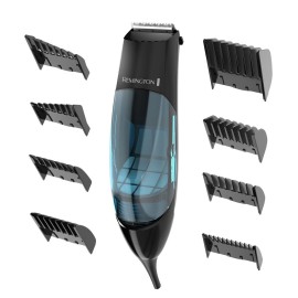 Remington Vacuum Haircut Kit, Vacuum Beard Trimmer, Hair Clippers for Men with Removable Hair Chamber and Dual Motor Power (18 pieces) Remington Vacuum Haircut Kit, Vacuum Beard Trimmer, Hair Clippers for Men with Removable Hair Chamber and Dual Motor Power (18 pieces)