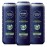 NIVEA MEN Maximum Hydration Body Wash for Dry Skin, Aloe Vera Enriched, 3-in-1 Moisturizing Body Wash, Face and Hair, Paraben Free, Vegan Formula, 16.9 Fl Oz Bottle, Pack of 3
