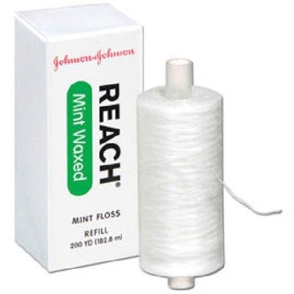 Johnson & Johnson 2733 Reach Mint Floss, Waxed Refill Spool, 200 yd. Johnson & Johnson 2733 Reach Mint Floss, Waxed Refill Spool, 200 yd.