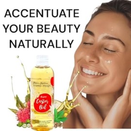 Aroma Magic Organic Castor Oil | 100% Pure & Natural Cold-Pressed Carrier Oil | Nourishes Hair, Eyelashes & Eyebrows | Hydrates Skin & Scalp | Hexane-Free | 3.38 Fl Oz (100ml) Aroma Magic Organic Castor Oil | 100% Pure & Natural Cold-Pressed Carrier Oil | Nourishes Hair, Eyelashes & Eyebrows | Hydrates Skin & Scalp | Hexane-Free | 3.38 Fl Oz (100ml)