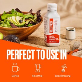 Bulletproof Coconut Brain Octane C8 MCT Oil, 16 Ounces, Premium Keto Supplement for Sustained Energy and Fewer Cravings, Brain and Body Fuel, Unflavored, Add to Coffee and Smoothies