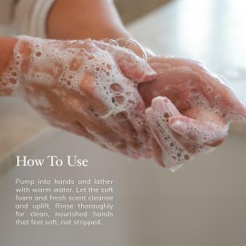 Deep Steep Liquid Hand Wash, Rosemary Mint, 17.6 oz - Moisturizing Cleanser with Olive Oil, Aloe Vera, Glycerin & Hyaluronic Acid - Vegan, Clean Beauty, Soft & Nourished Hands