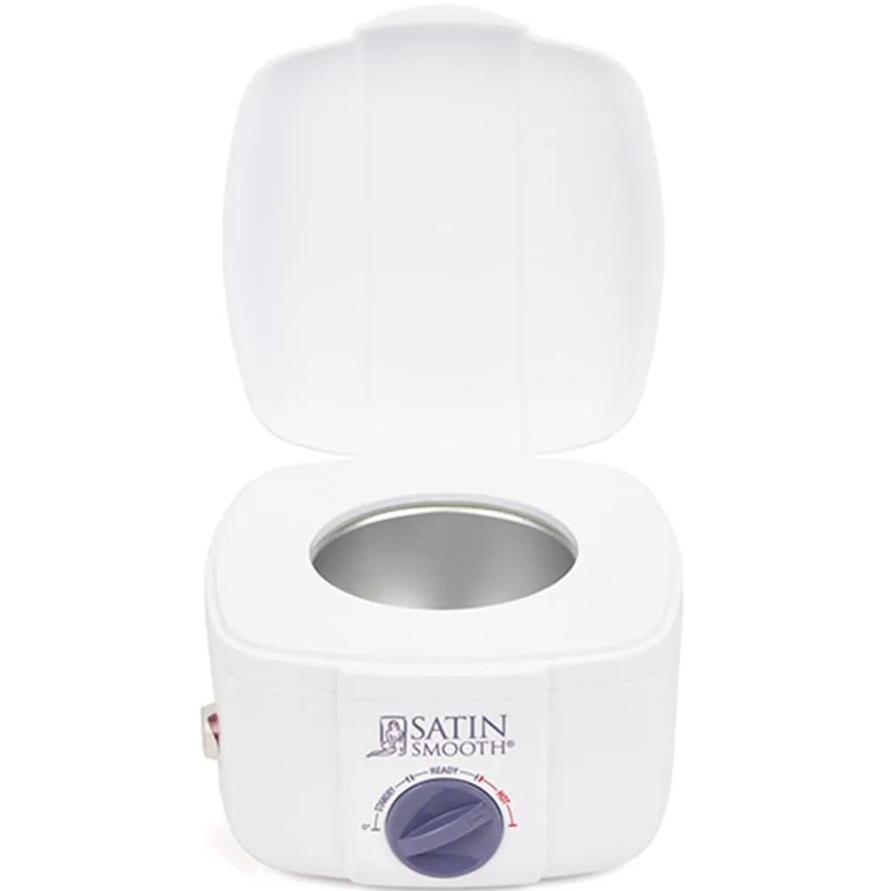 Satin Smooth Professional Single Wax Warmer for Hair Removal - SSW12C, Compact Wax Heater with Adjustable Temperature Control, Ideal for All Waxing Types