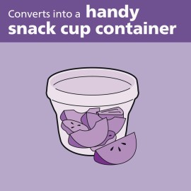Philips AVENT Powder Formula Dispenser and Snack Cup For Unisex Baby, Grey, SCF135/18