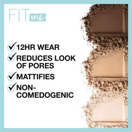Maybelline Fit Me Matte + Poreless Pressed Face Powder Makeup & Setting Powder, Classic Ivory, 1 Count Maybelline Fit Me Matte + Poreless Pressed Face Powder Makeup & Setting Powder, Classic Ivory, 1 Count