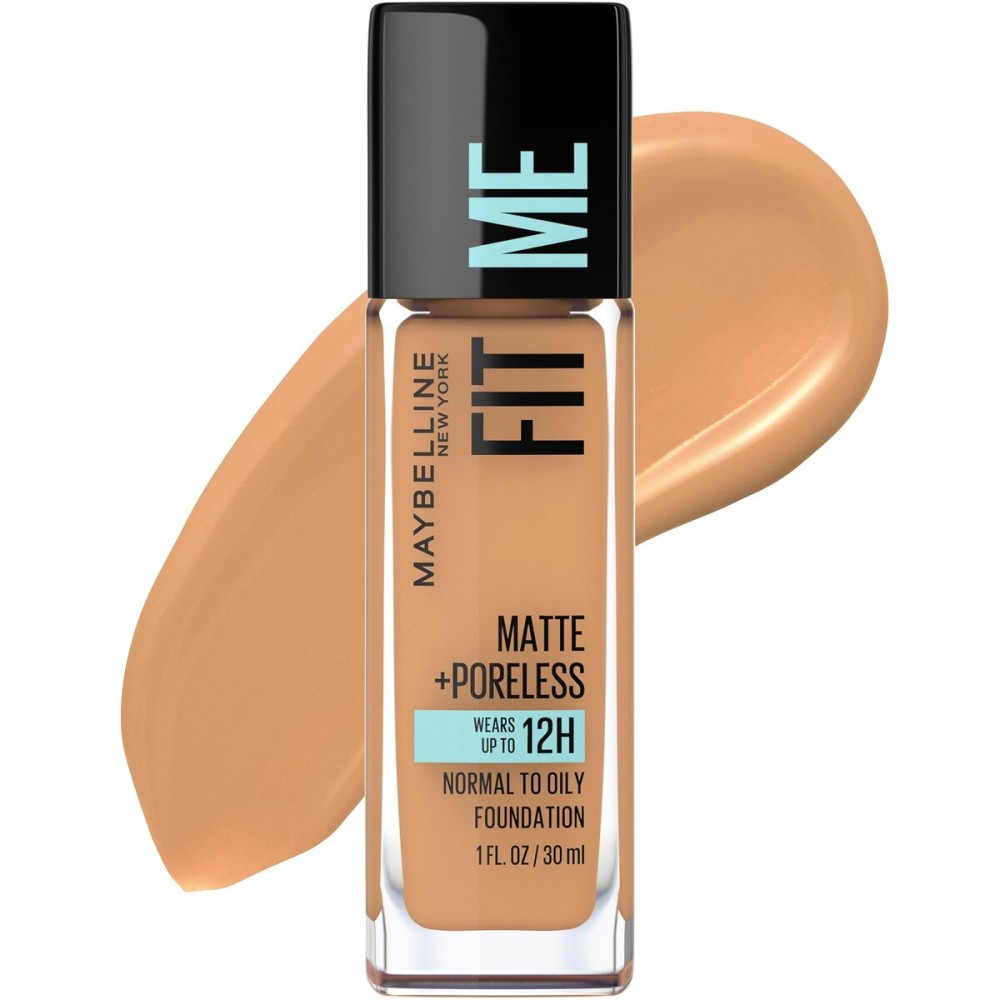 Maybelline Fit Me Matte + Poreless Liquid Oil-Free Foundation Makeup, Toffee, 1 Count (Packaging May Vary) Maybelline Fit Me Matte + Poreless Liquid Oil-Free Foundation Makeup, Toffee, 1 Count (Packaging May Vary)