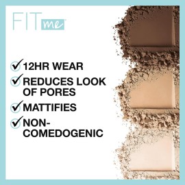 Maybelline Fit Me Matte + Poreless Pressed Face Powder Makeup & Setting Powder, Natural Beige, 1 Count Maybelline Fit Me Matte + Poreless Pressed Face Powder Makeup & Setting Powder, Natural Beige, 1 Count