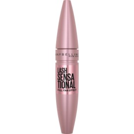 Maybelline Lash Sensational Washable Mascara, Lengthening and Volumizing for a Full Fan Effect, Blackest Black, 1 Count Maybelline Lash Sensational Washable Mascara, Lengthening and Volumizing for a Full Fan Effect, Blackest Black, 1 Count