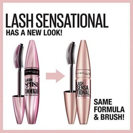 Maybelline Lash Sensational Washable Mascara, Lengthening and Volumizing for a Full Fan Effect, Blackest Black, 1 Count Maybelline Lash Sensational Washable Mascara, Lengthening and Volumizing for a Full Fan Effect, Blackest Black, 1 Count