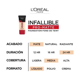 L\'Oreal Paris K1828700 Infallible Pro-Matte Liquid Longwear Foundation Makeup, 102 Shell Beige, 1 Fl; Oz. L\'Oreal Paris K1828700 Infallible Pro-Matte Liquid Longwear Foundation Makeup, 102 Shell Beige, 1 Fl; Oz.