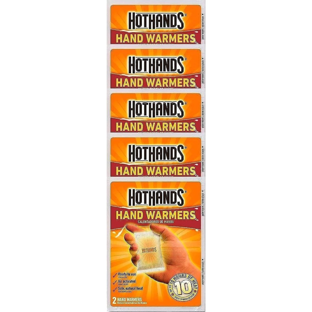 HotHands Hand Warmers, 10 count (5 pack with 2 warmers per pack) HotHands Hand Warmers, 10 count (5 pack with 2 warmers per pack)