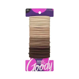 Goody Ouchless Elastic Hair Ties, 37 Ct, Blonde, 4MM Rubber Bands, Pain-Free Styling Accessories for Women & Men, Made for Long-Lasting Braids, Ponytails & More, All Hair Types