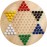 All Natural Wood Chinese Checkers with Wooden Marbles by Brybelly (1-Pack)