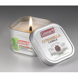 Coleman Pine Scented Citronella Candle with Wooden Crackle Wick - 6 oz Tin Coleman Pine Scented Citronella Candle with Wooden Crackle Wick - 6 oz Tin