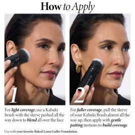 LAURA GELLER NEW YORK Award-Winning Baked Balance-n-Brighten Color Correcting Powder Foundation - Deep - Buildable Light to Medium Coverage - Demi-Matte Natural Finish LAURA GELLER NEW YORK Award-Winning Baked Balance-n-Brighten Color Correcting Powder Foundation - Deep - Buildable Light to Medium Coverage - Demi-Matte Natural Finish