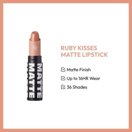 Kiss Ruby Kisses Matte Lipstick Brown Sugar (3ml)