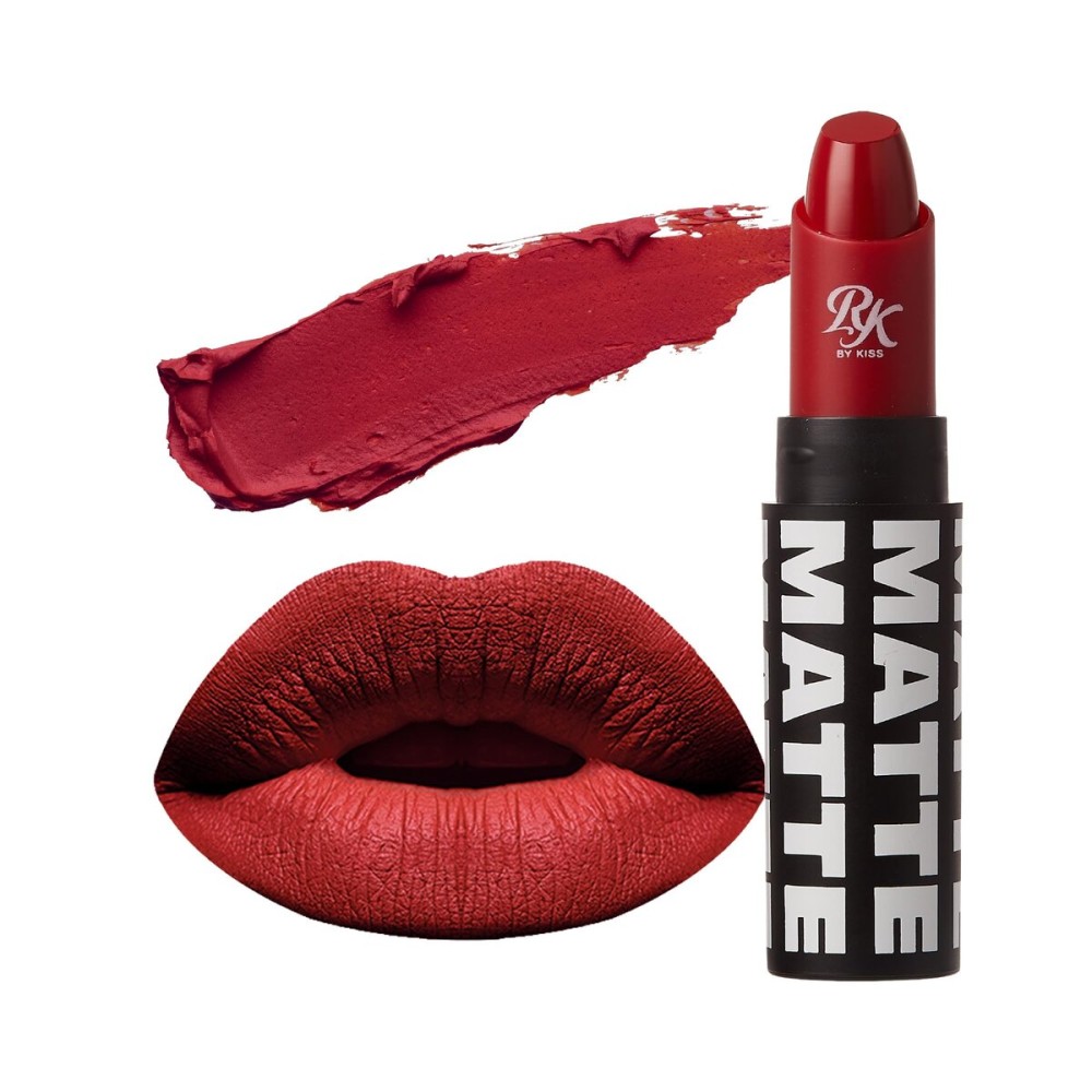 Kiss Ruby Kisses Matte Lipstick Kiss Red,1 Count Kiss Ruby Kisses Matte Lipstick Kiss Red,1 Count