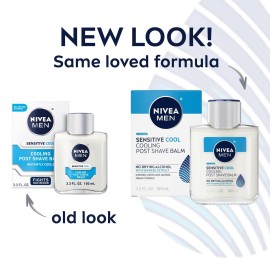 NIVEA MEN Sensitive Cooling Post Shave Balm with Vitamin E, Chamomile and Seaweed Extracts, 3 Pack of 3.3 Fl Oz Bottles NIVEA MEN Sensitive Cooling Post Shave Balm with Vitamin E, Chamomile and Seaweed Extracts, 3 Pack of 3.3 Fl Oz Bottles