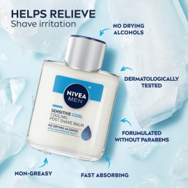 NIVEA MEN Sensitive Cooling Post Shave Balm with Vitamin E, Chamomile and Seaweed Extracts, 3 Pack of 3.3 Fl Oz Bottles NIVEA MEN Sensitive Cooling Post Shave Balm with Vitamin E, Chamomile and Seaweed Extracts, 3 Pack of 3.3 Fl Oz Bottles