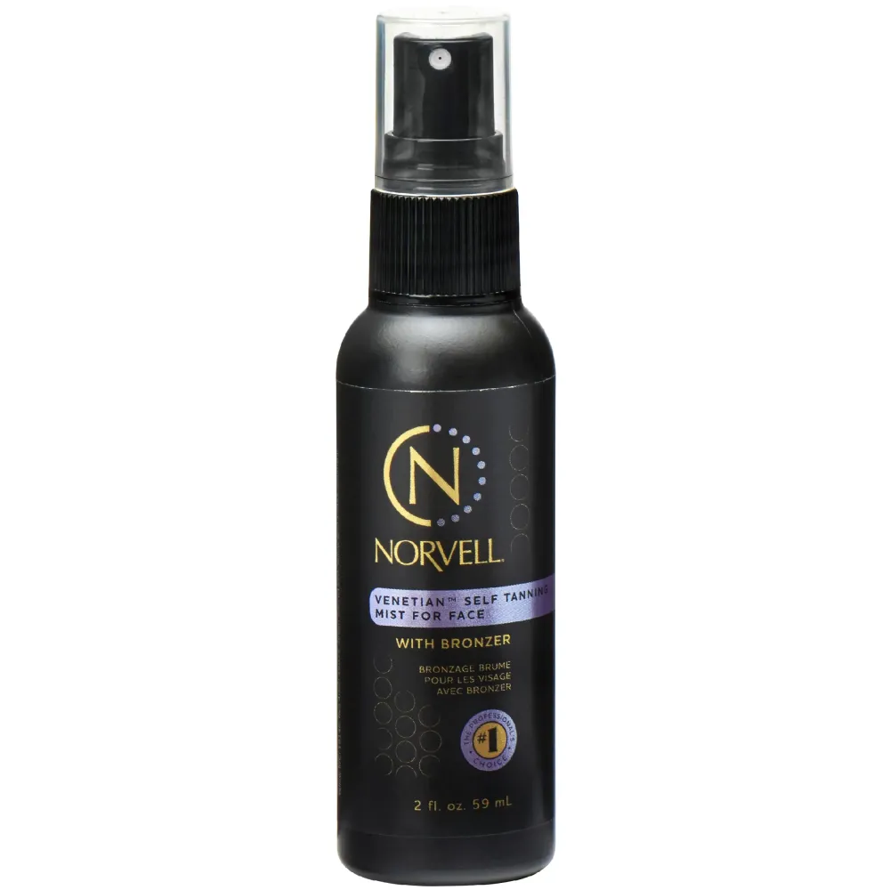 Norvell Venetian Sunless Self Tanning Mist for Face - Non Comedogenic Facial Bronzing Tanner Spray for Natural Sun-Kissed Glow, 2 fl.oz. Norvell Venetian Sunless Self Tanning Mist for Face - Non Comedogenic Facial Bronzing Tanner Spray for Natural Sun-Kissed Glow, 2 fl.oz.