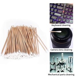 200 PCS Long Wooden Cotton Swabs, Cleaning Cotton Sticks with Wood Handle for Oil Makeup Gun Applicators, Eye Ears Eyeshadow Brush and Remover Tool, Cutips Buds for Baby and Home Accessories 200 PCS Long Wooden Cotton Swabs, Cleaning Cotton Sticks with Wood Handle for Oil Makeup Gun Applicators, Eye Ears Eyeshadow Brush and Remover Tool, Cutips Buds for Baby and Home Accessories