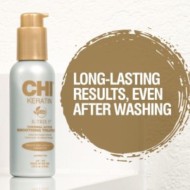 CHI Keratin K-Trix 5 Smoothing Treatment, Hair Serum For Creating Smooth, Frizz-Free Styles That Last, Sulfate, Paraben, & Cruelty-Free, 3.92 Oz CHI Keratin K-Trix 5 Smoothing Treatment, Hair Serum For Creating Smooth, Frizz-Free Styles That Last, Sulfate, Paraben, & Cruelty-Free, 3.92 Oz