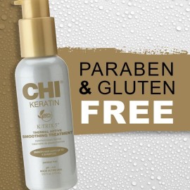 CHI Keratin K-Trix 5 Smoothing Treatment, Hair Serum For Creating Smooth, Frizz-Free Styles That Last, Sulfate, Paraben, & Cruelty-Free, 3.92 Oz CHI Keratin K-Trix 5 Smoothing Treatment, Hair Serum For Creating Smooth, Frizz-Free Styles That Last, Sulfate, Paraben, & Cruelty-Free, 3.92 Oz