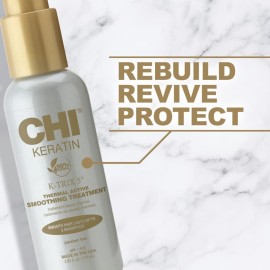 CHI Keratin K-Trix 5 Smoothing Treatment, Hair Serum For Creating Smooth, Frizz-Free Styles That Last, Sulfate, Paraben, & Cruelty-Free, 3.92 Oz CHI Keratin K-Trix 5 Smoothing Treatment, Hair Serum For Creating Smooth, Frizz-Free Styles That Last, Sulfate, Paraben, & Cruelty-Free, 3.92 Oz