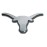 Texas UT Longhorns Auto Metal Emblem (Chrome (Black Trim))