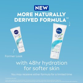 NIVEA Soft Refreshingly Soft Moisturizing Cream, Lightweight Moisturizer for Face, Body and Hands, Body Cream Enriched with Jojoba Oil and Vitamin E, 2.6 Oz Tube, Pack of 3 NIVEA Soft Refreshingly Soft Moisturizing Cream, Lightweight Moisturizer for Face, Body and Hands, Body Cream Enriched with Jojoba Oil and Vitamin E, 2.6 Oz Tube, Pack of 3