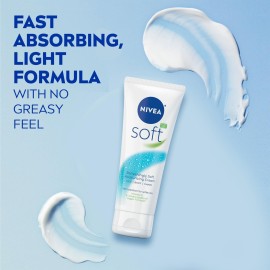 NIVEA Soft Refreshingly Soft Moisturizing Cream, Lightweight Moisturizer for Face, Body and Hands, Body Cream Enriched with Jojoba Oil and Vitamin E, 2.6 Oz Tube, Pack of 3 NIVEA Soft Refreshingly Soft Moisturizing Cream, Lightweight Moisturizer for Face, Body and Hands, Body Cream Enriched with Jojoba Oil and Vitamin E, 2.6 Oz Tube, Pack of 3