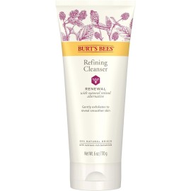 Burt\'s Bees Renewal Refining Cleanser with Bakuchiol Natural Retinol Alternative, 6 Oz (Package May Vary)