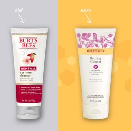 Burt\'s Bees Renewal Refining Cleanser with Bakuchiol Natural Retinol Alternative, 6 Oz (Package May Vary) Burt\'s Bees Renewal Refining Cleanser with Bakuchiol Natural Retinol Alternative, 6 Oz (Package May Vary)