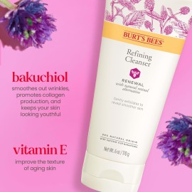 Burt\'s Bees Renewal Refining Cleanser with Bakuchiol Natural Retinol Alternative, 6 Oz (Package May Vary) Burt\'s Bees Renewal Refining Cleanser with Bakuchiol Natural Retinol Alternative, 6 Oz (Package May Vary)