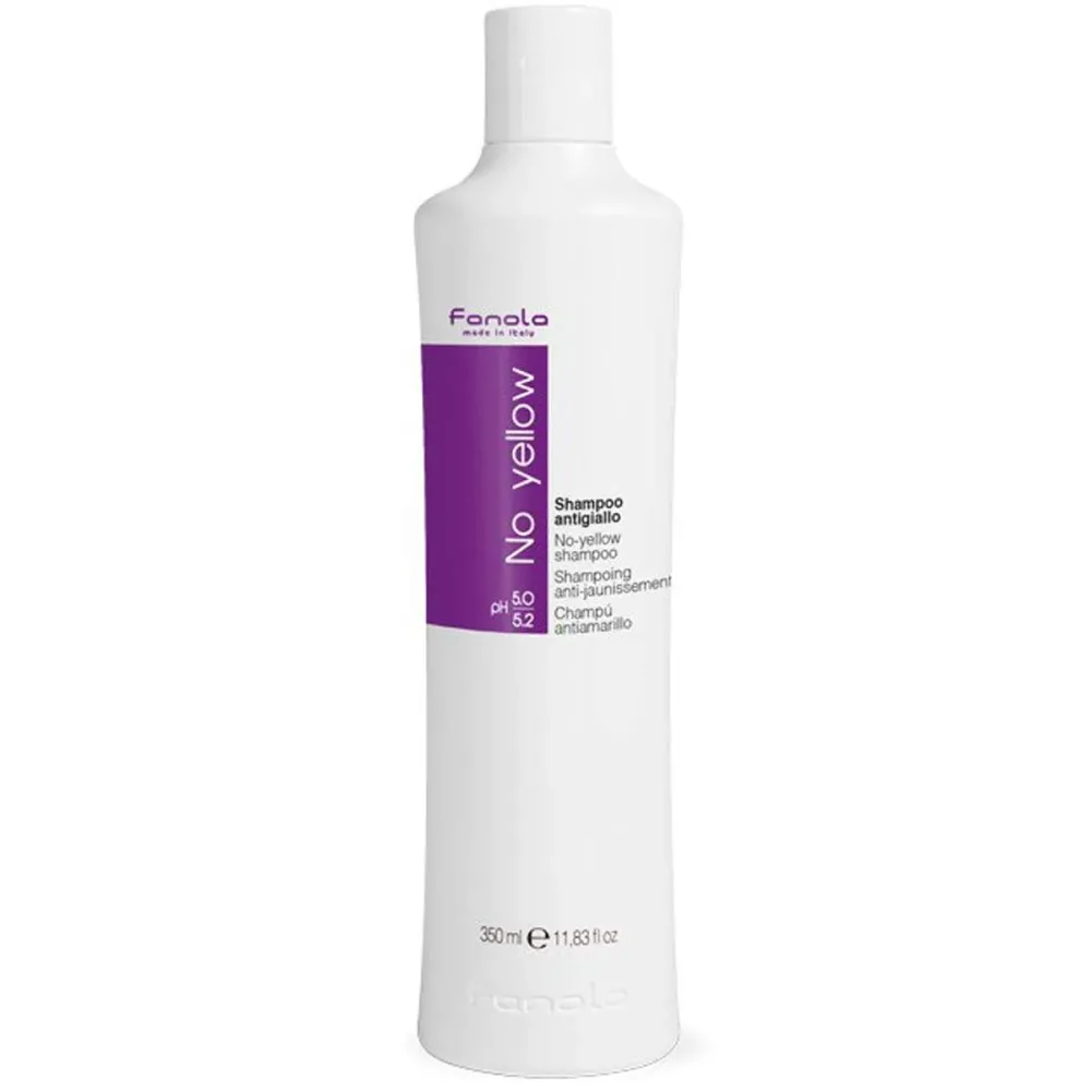 Fanola No Yellow Purple Shampoo - Purple Color Depositing Shampoo for Blondes, Bleached & Grey Hair - Formulated with Violet Pigment to Remove Brassy Tones from Hair (11.83 Fl oz) Fanola No Yellow Purple Shampoo - Purple Color Depositing Shampoo for Blondes, Bleached & Grey Hair - Formulated with Violet Pigment to Remove Brassy Tones from Hair (11.83 Fl oz)
