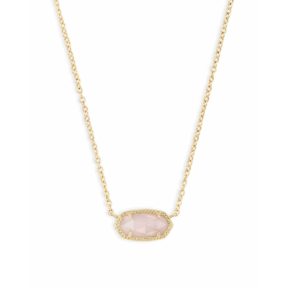 Kendra Scott Elisa Pendant Necklace for Women, Fashion Jewelry, 14k Gold-Plated, Rose Quartz Kendra Scott Elisa Pendant Necklace for Women, Fashion Jewelry, 14k Gold-Plated, Rose Quartz