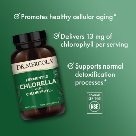 Dr. Mercola, Fermented Chlorella, 90 Servings (450 Tablets), non GMO, Soy-Free, Gluten Free Dr. Mercola, Fermented Chlorella, 90 Servings (450 Tablets), non GMO, Soy-Free, Gluten Free