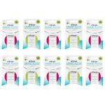 DrTung\'s Smart Floss - Natural Floss, PTFE & PFAS Free Floss, Gentle on Gums, Expands & Stretches, BPA Free - Cardamom Flavor, Colors Vary (10 Pack)