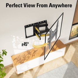 Mounting Dream TV Wall Mount for 32-65 Inch Television,Mount with Swivel and Tilt, Full Motion Bracket with Articulating Dual Arms, Fits 16inch Studs, Max VESA 400X400 mm, 99lbs, MD2380 Mounting Dream TV Wall Mount for 32-65 Inch Television,Mount with Swivel and Tilt, Full Motion Bracket with Articulating Dual Arms, Fits 16inch Studs, Max VESA 400X400 mm, 99lbs, MD2380