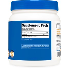 Nutricost L-Glutamine Powder (500 Grams) Unflavored - Gluten Free & Non-GMO, 100 Servings Nutricost L-Glutamine Powder (500 Grams) Unflavored - Gluten Free & Non-GMO, 100 Servings