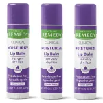 Medline Remedy Clinical Lip Balm, 3 Count, Citrus Scent, Moisturizing, Hydrating, Nourish, Nutrient Rich, Soothing Natural Oils, Revitalize, Comforting, Skin Conditioners, 0.15 oz Stick