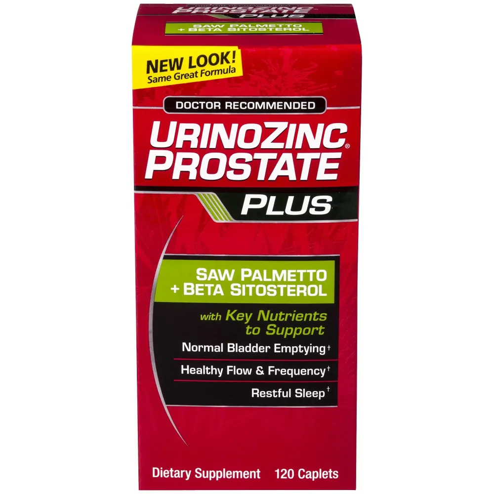 Urinozinc Prostate Plus, Saw Palmetto & Beta Sitosterol Supplement for Men, Reduce Frequent Urination (2 Month Supply, 120 Count) Urinozinc Prostate Plus, Saw Palmetto & Beta Sitosterol Supplement for Men, Reduce Frequent Urination (2 Month Supply, 120 Count)