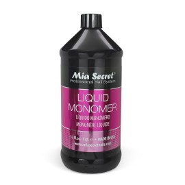 32 oz Mia Secret Liquid Monomer - Professional Acrylic Nail Liquid for Acrylic Powder - EMA monomer acrylic nail liquid