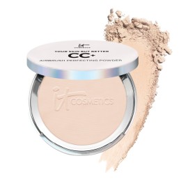 IT Cosmetics CC+ Airbrush Perfecting Powder Foundation (Fair) - Sheer to Full Coverage Pressed Powder, Blurring Pores & Dark Spots, Anti-Aging Face Makeup, Collagen & Niacinamide - 0.33 oz IT Cosmetics CC+ Airbrush Perfecting Powder Foundation (Fair) - Sheer to Full Coverage Pressed Powder, Blurring Pores & Dark Spots, Anti-Aging Face Makeup, Collagen & Niacinamide - 0.33 oz
