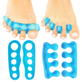 VIVEsole Toe Separators for Men & Women Medium (2 Pairs) - Silicone Gel Spreaders - Therapeutic Spa Stretchers for Plantar Fasciitis, Bunions, Overlapping Hammer Toe Spacers - Metatarsal Yoga Cushion VIVEsole Toe Separators for Men & Women Medium (2 Pairs) - Silicone Gel Spreaders - Therapeutic Spa Stretchers for Plantar Fasciitis, Bunions, Overlapping Hammer Toe Spacers - Metatarsal Yoga Cushion