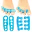 VIVEsole Toe Separators for Men & Women Medium (2 Pairs) - Silicone Gel Spreaders - Therapeutic Spa Stretchers for Plantar Fasciitis, Bunions, Overlapping Hammer Toe Spacers - Metatarsal Yoga Cushion