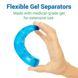 VIVEsole Toe Separators for Men & Women Medium (2 Pairs) - Silicone Gel Spreaders - Therapeutic Spa Stretchers for Plantar Fasciitis, Bunions, Overlapping Hammer Toe Spacers - Metatarsal Yoga Cushion VIVEsole Toe Separators for Men & Women Medium (2 Pairs) - Silicone Gel Spreaders - Therapeutic Spa Stretchers for Plantar Fasciitis, Bunions, Overlapping Hammer Toe Spacers - Metatarsal Yoga Cushion