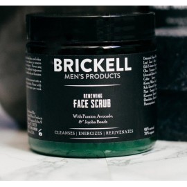 Brickell Men\'s Renewing Face Scrub for Men, Natural and Organic Deep Exfoliating Facial Scrub Formulated with Jojoba Beads, Coffee Extract and Pumice, 4 Ounce, Scented Brickell Men\'s Renewing Face Scrub for Men, Natural and Organic Deep Exfoliating Facial Scrub Formulated with Jojoba Beads, Coffee Extract and Pumice, 4 Ounce, Scented