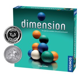 Dimension - A 3D Fast-Paced Puzzle Game from Kosmos | Up to 4 Players, for Fans of Strategy, Quick-Thinking & Logic | Parents\' Choice Silver Honor & Oppenheim Toy Portfolio Platinum Award Winner