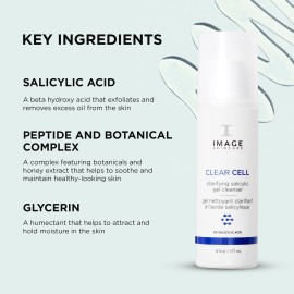 Image Skincare Clear Cell Clarifying Salicylic Gel Cleanser 177 ml / 6 oz Image Skincare Clear Cell Clarifying Salicylic Gel Cleanser 177 ml / 6 oz